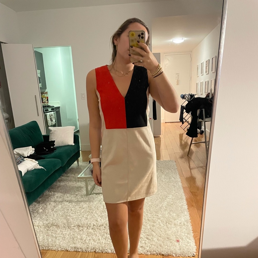 Color block dress, slightly worn